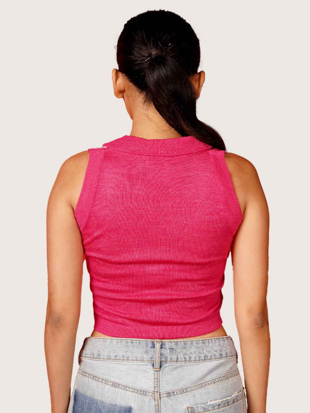 Women's Multi-Colored Aylin Halter Neck Top - Image 3