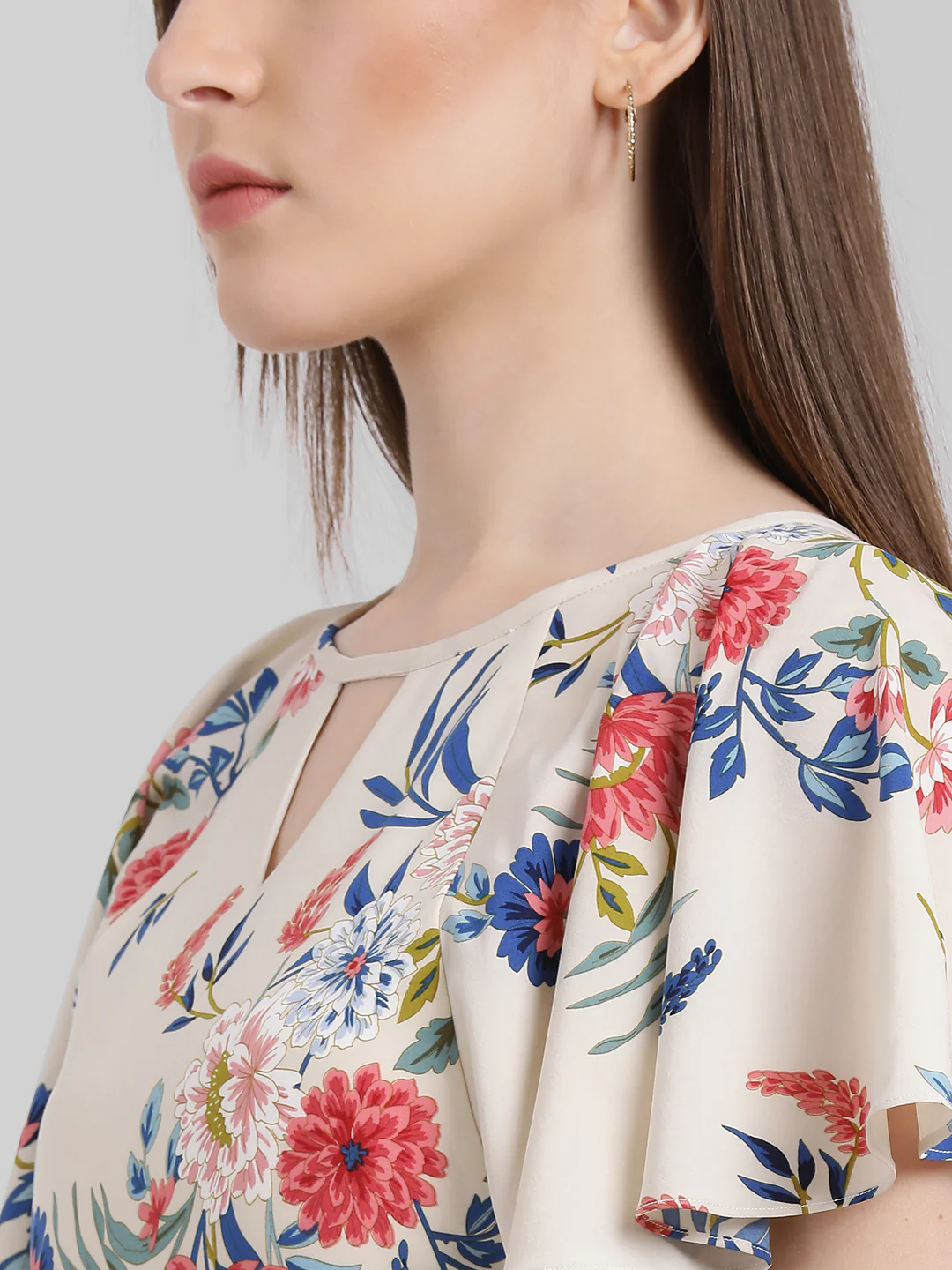 Beige Printed Regular Jumpsuit - Image 6