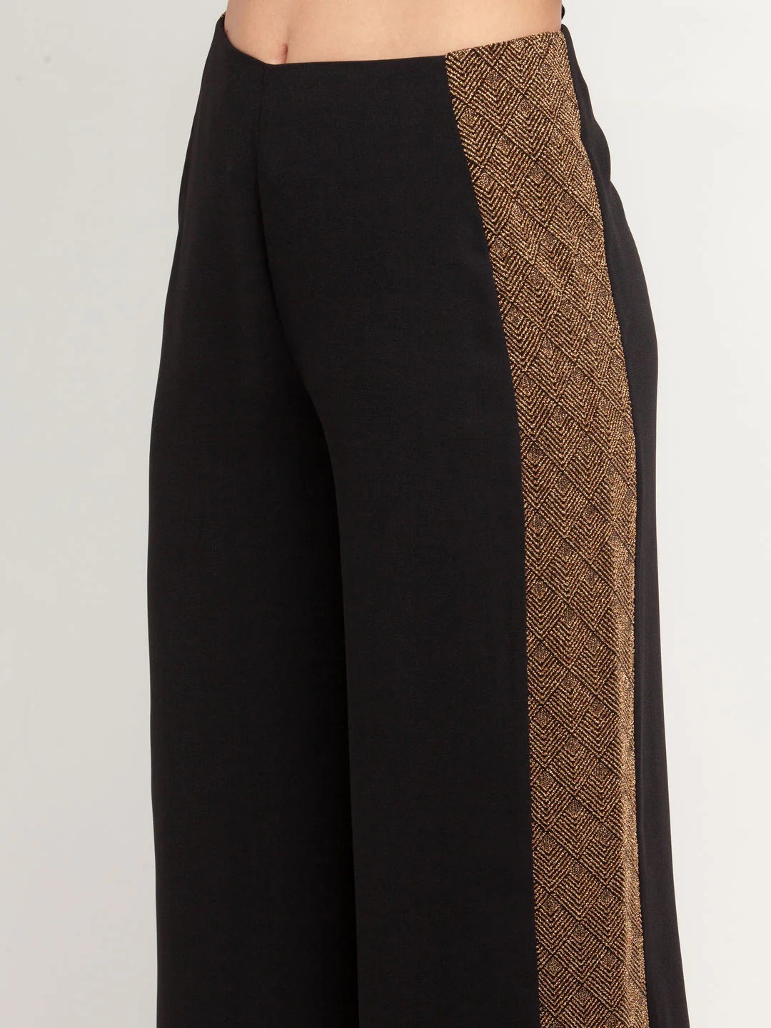 Black Elasticated Palazzo - Image 6