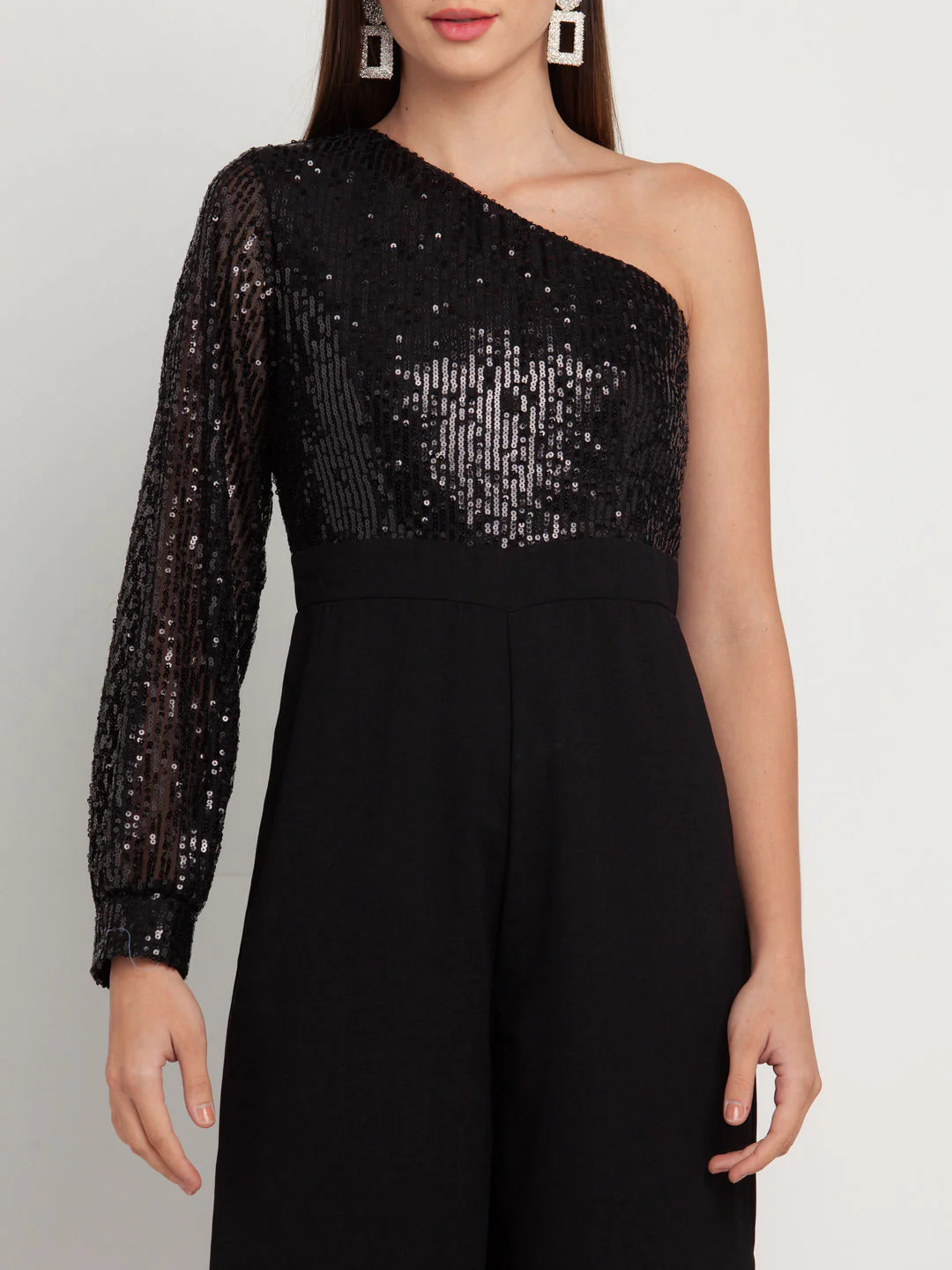 Black Embellished Jumpsuit - Image 6