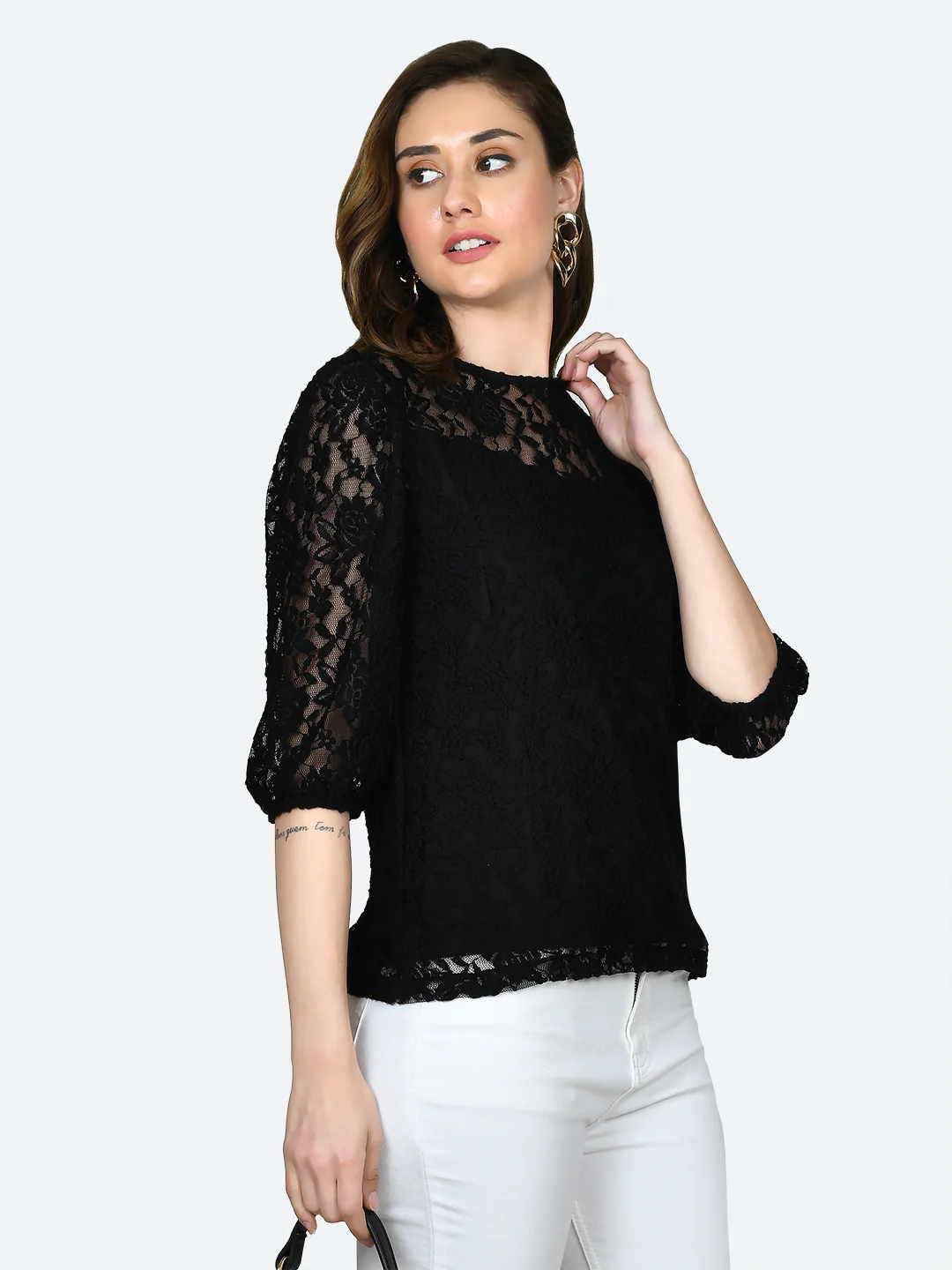 Black Lace Top - Image 3