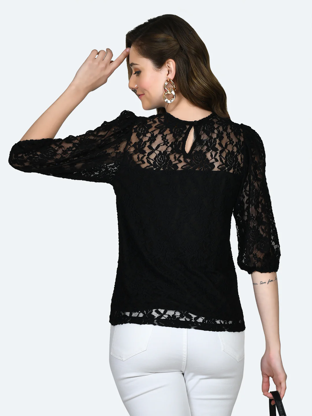 Black Lace Top - Image 4