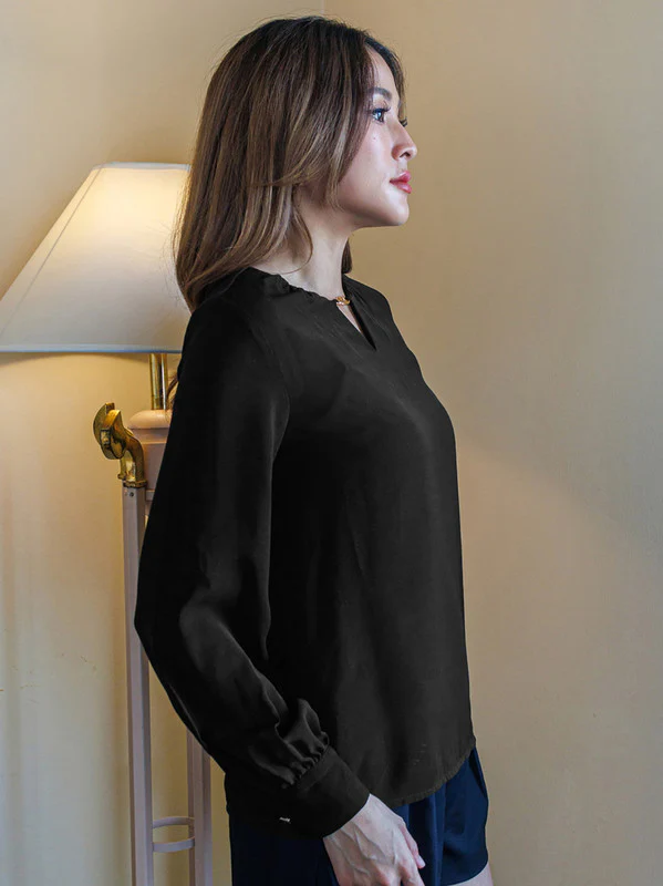 Black Plain Basic Top - Image 3