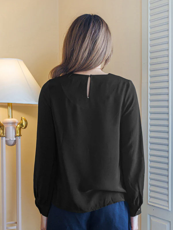 Black Plain Basic Top - Image 4