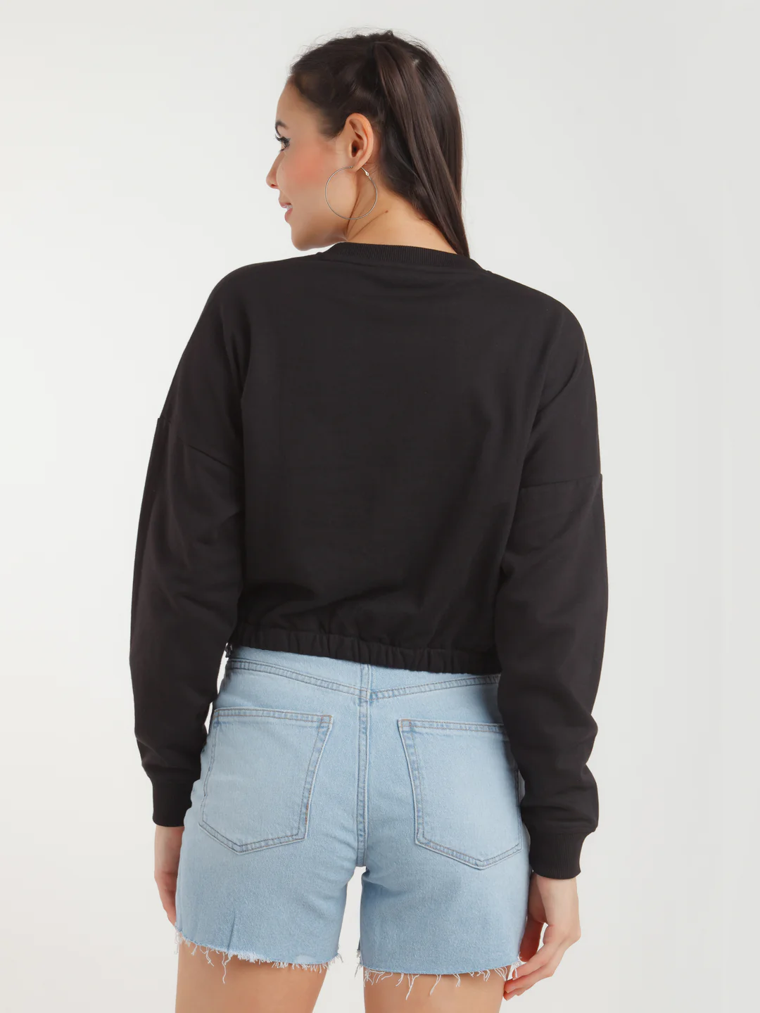 Black Printed Sweatshirt - Image 5