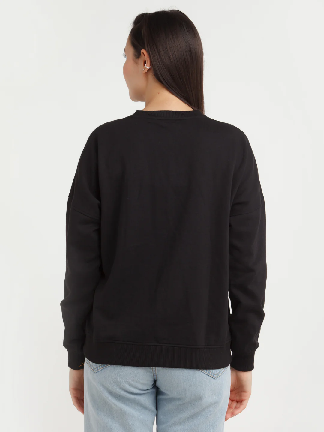 Black Printed Sweatshirt - Image 4
