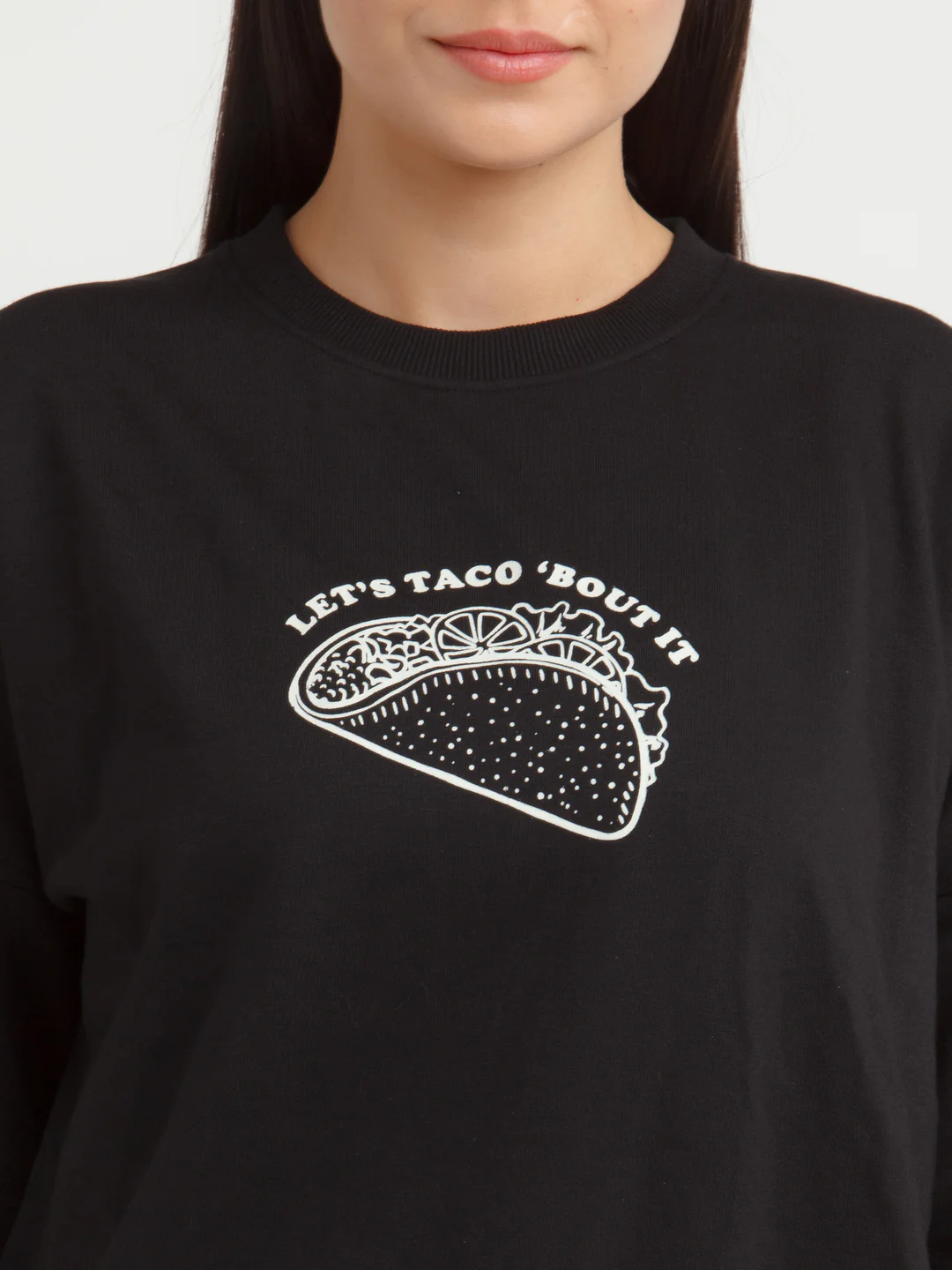 Black Printed Sweatshirt - Image 6