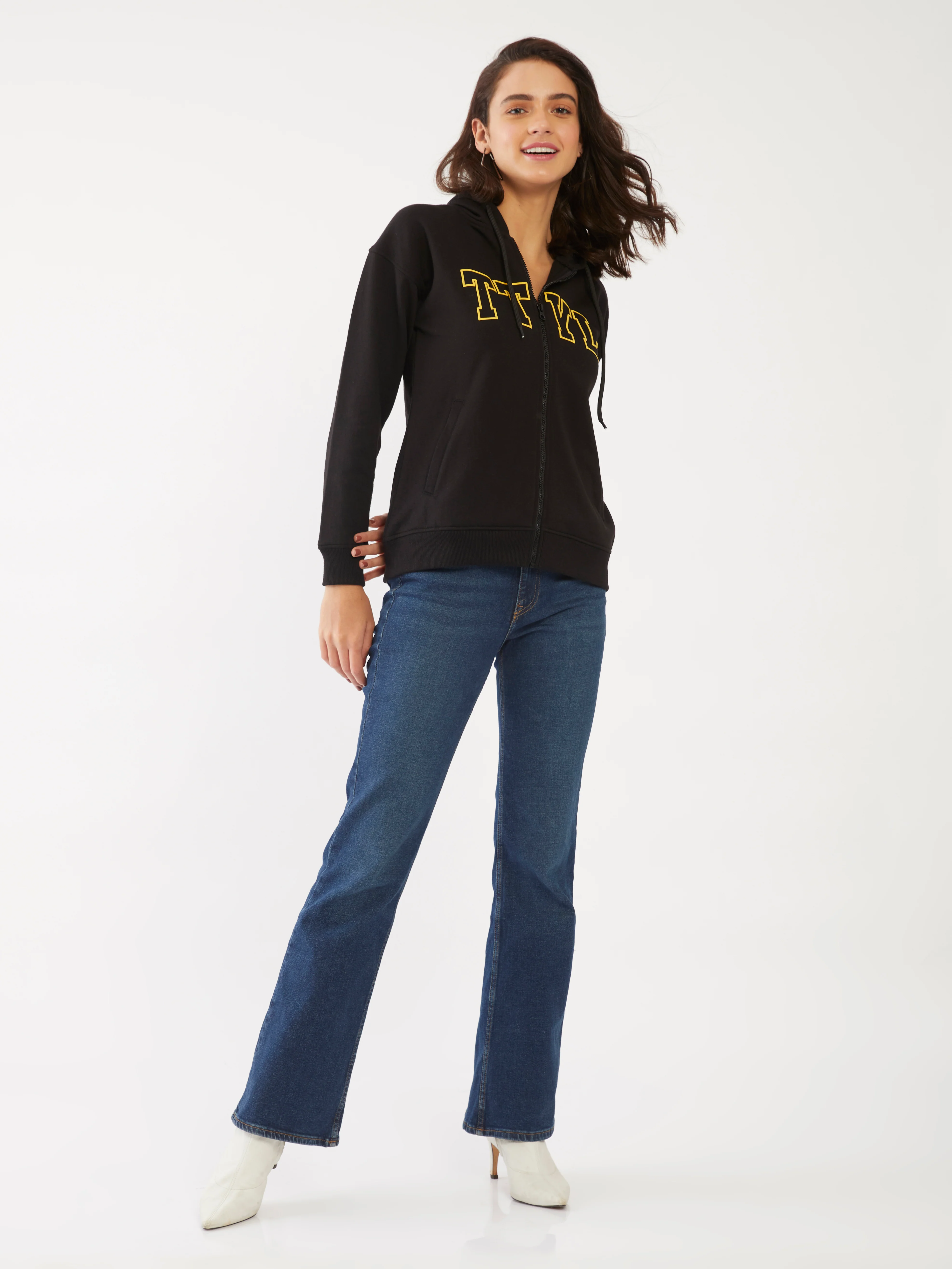 Black Printed Sweatshirt - Image 4