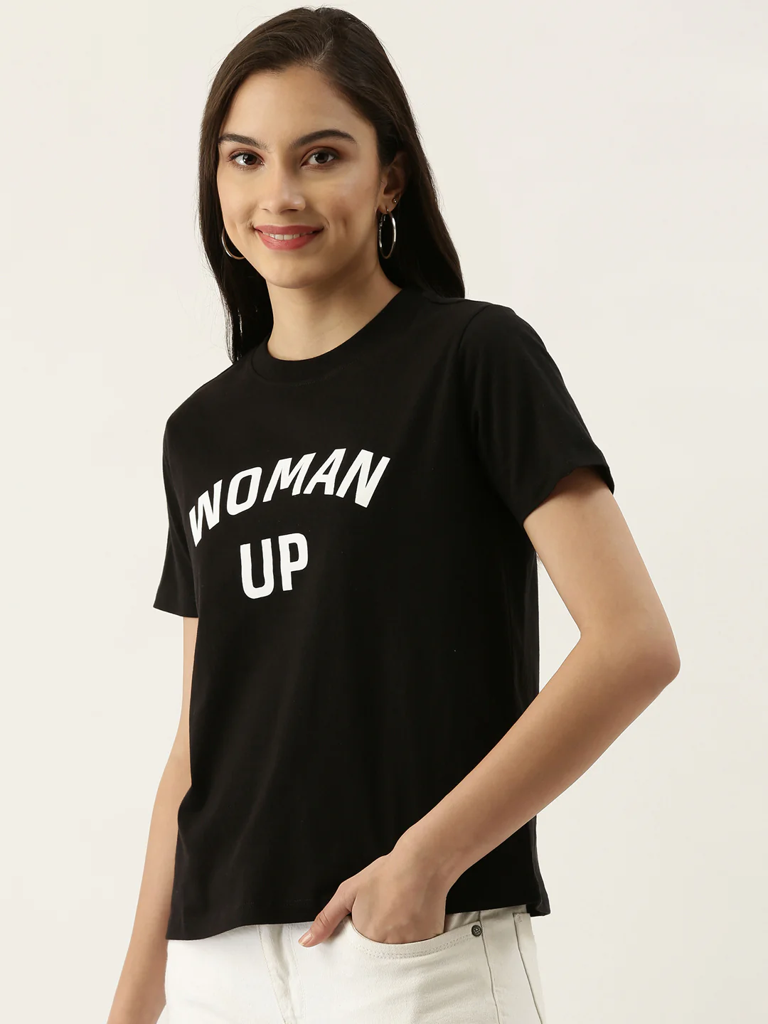Black Printed T-Shirt - Image 3
