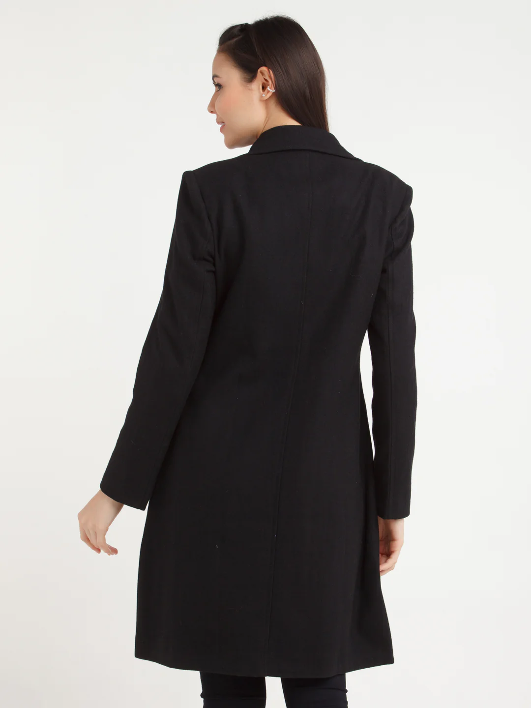 Black Solid Coat - Image 4
