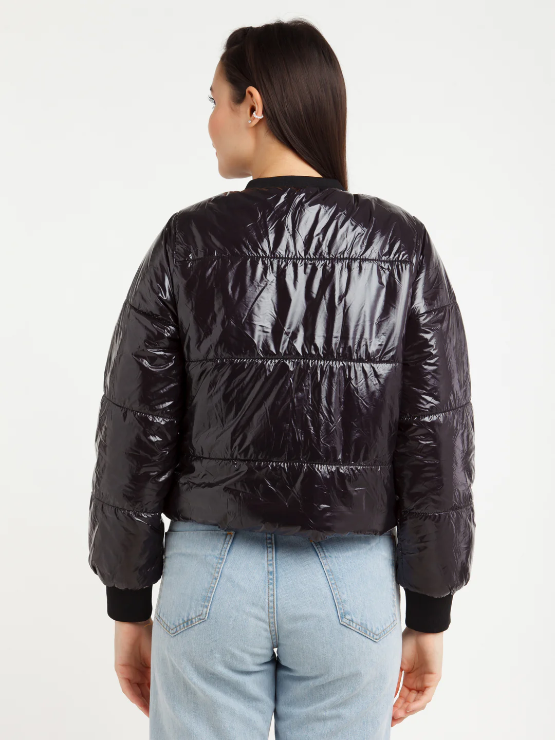 Black Solid Jacket - Image 4