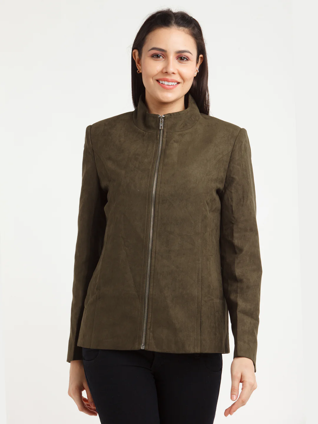 Black Solid Jacket - Image 2
