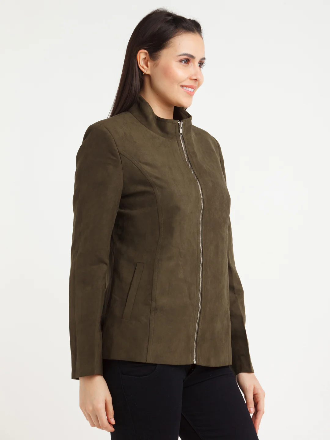 Black Solid Jacket - Image 3