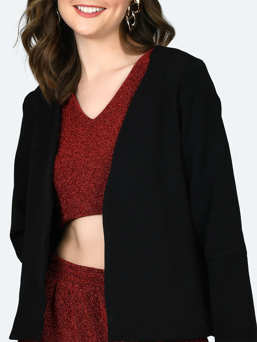 Black Solid Jacket - Image 6