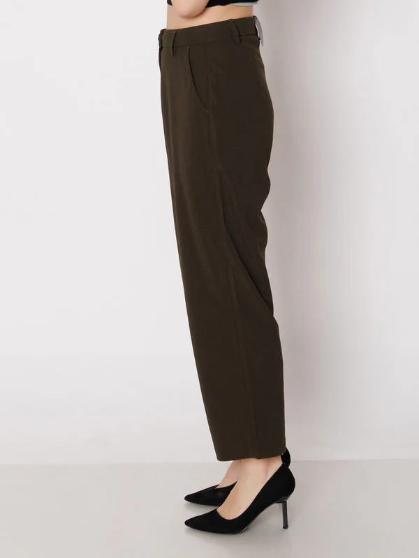 Black Solid Regular Fit Trouser - Image 3