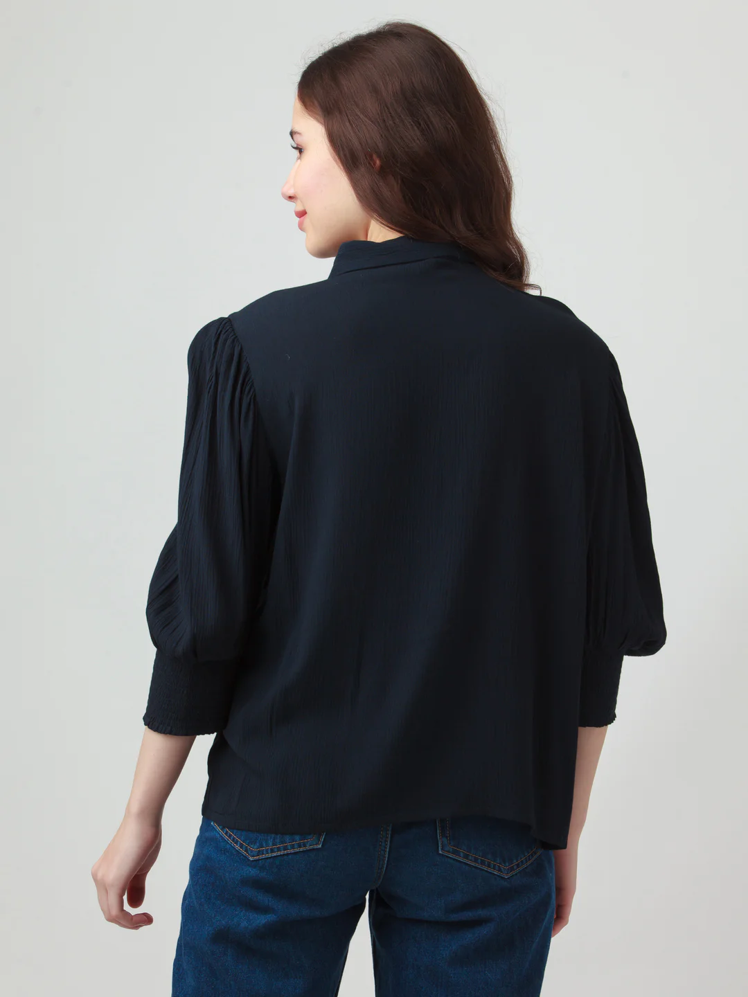 Black Solid Shirt - Image 4