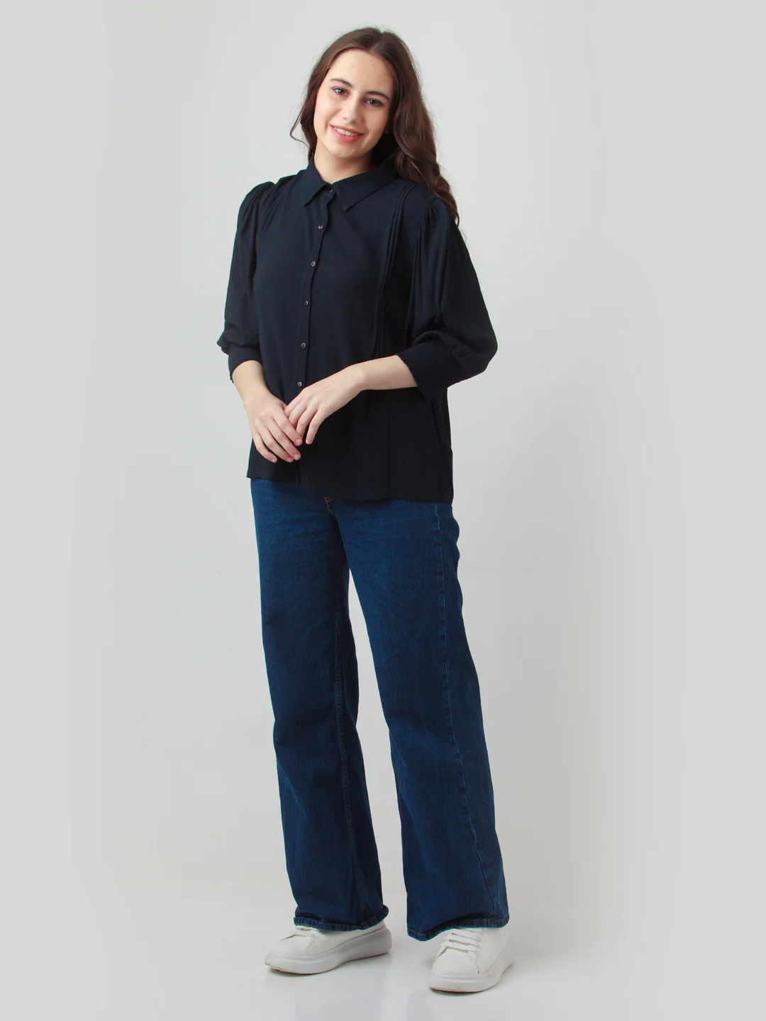 Black Solid Shirt - Image 5