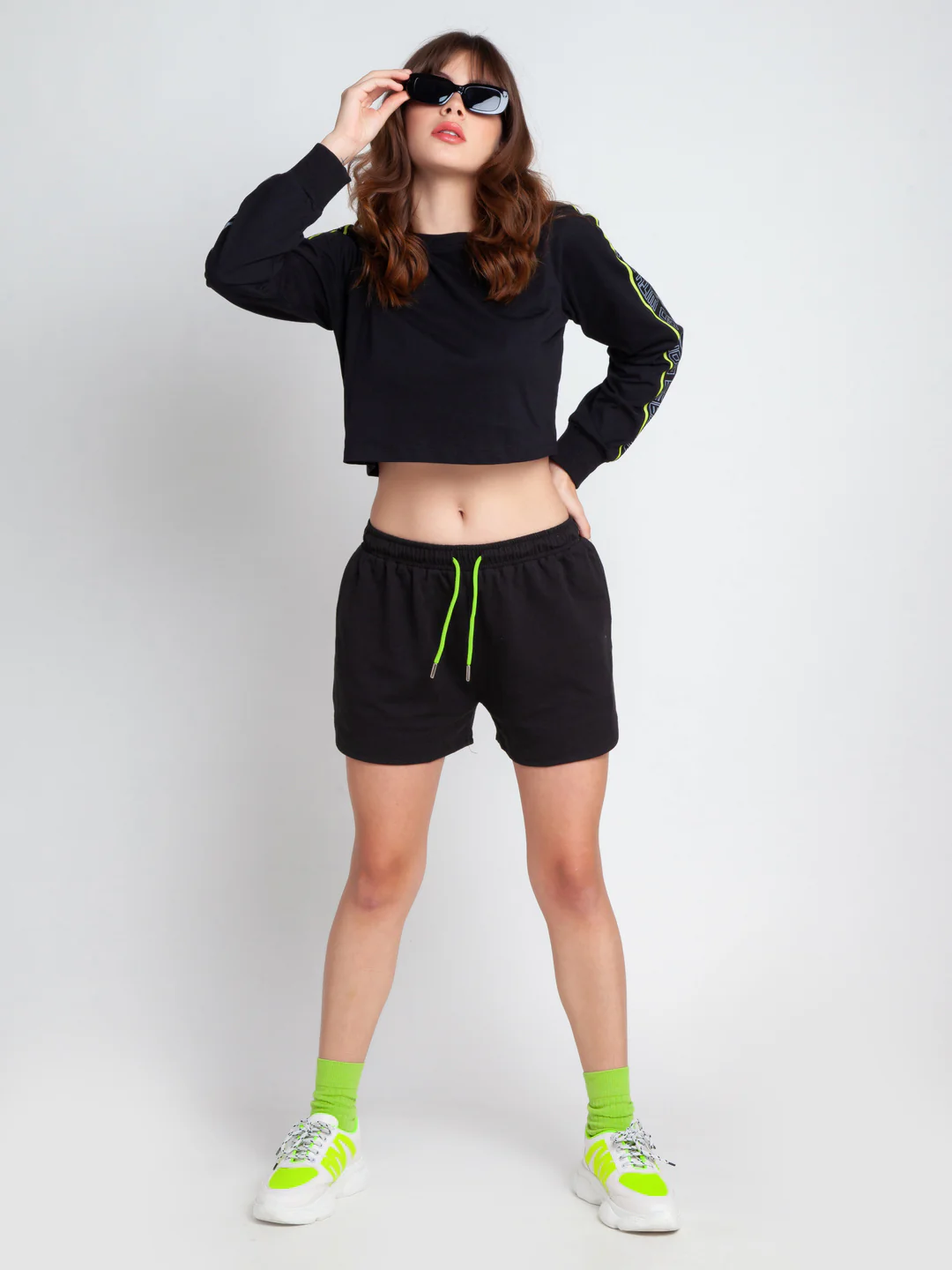 Black Solid Shorts - Image 5