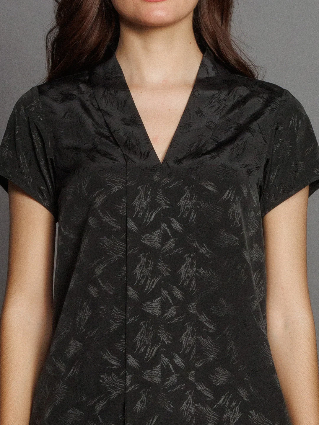 Black Solid Straight Top - Image 6