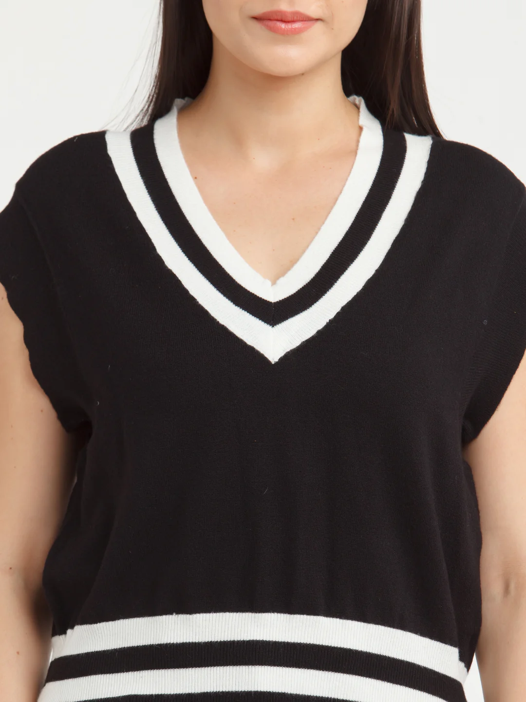 Black Solid Sweater - Image 6