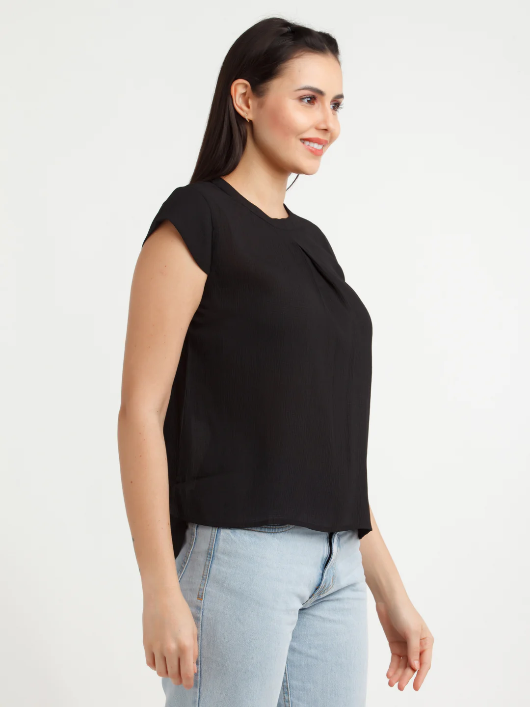 Black Solid Top - Image 3