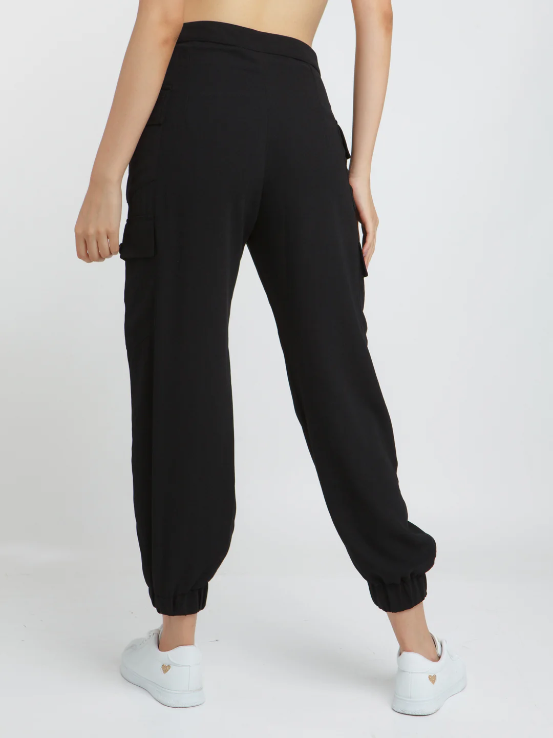 Black Solid Trouser - Image 4