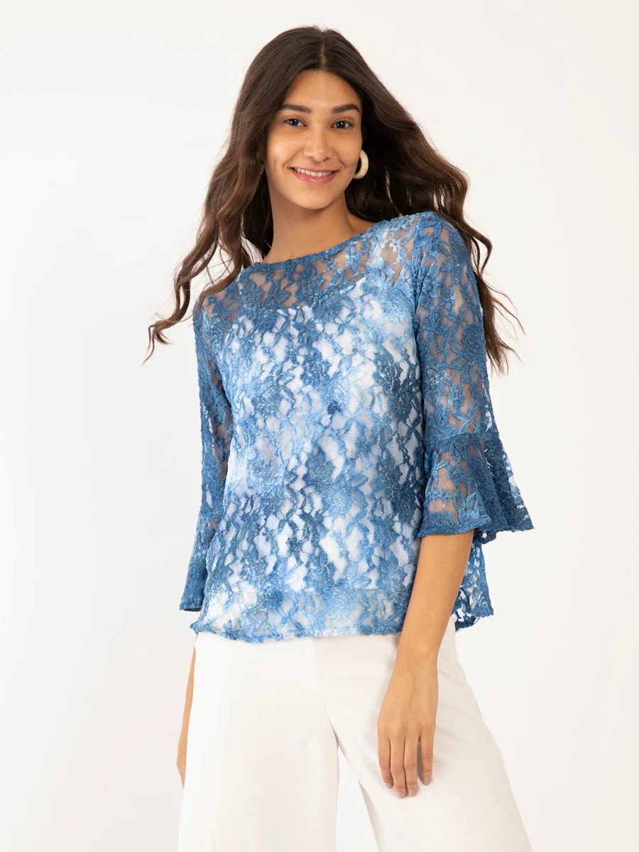 Blue Lace Top - Image 2
