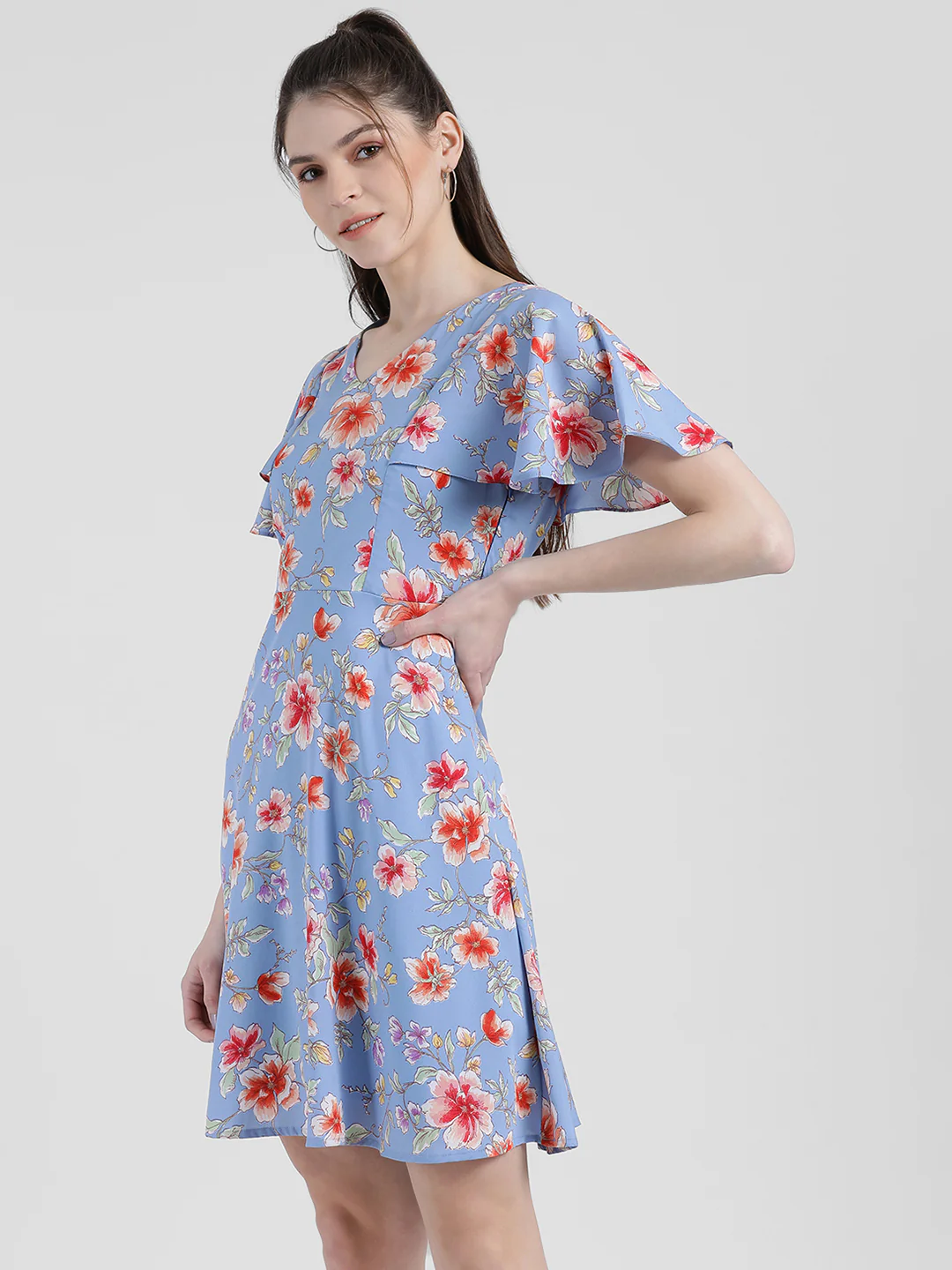 Printed A-Line Dress - Image 2