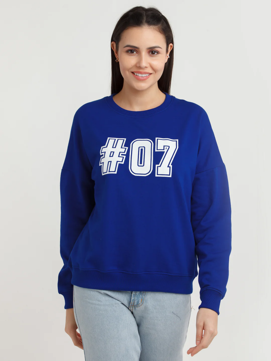 Blue Printed Hoodie - Image 2