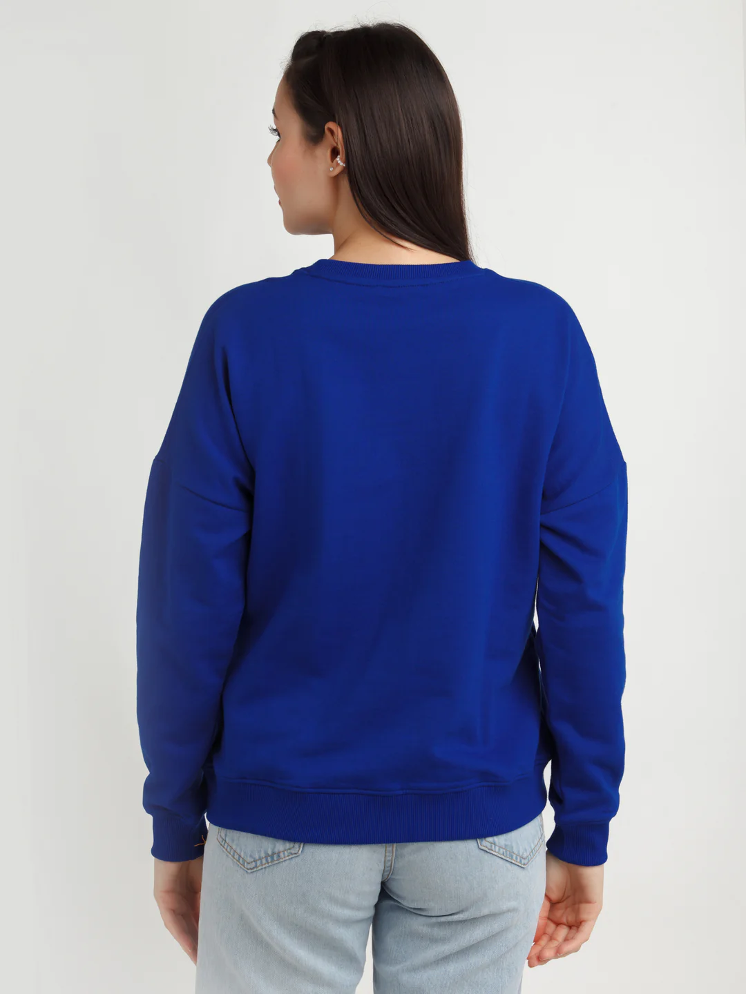 Blue Printed Hoodie - Image 4