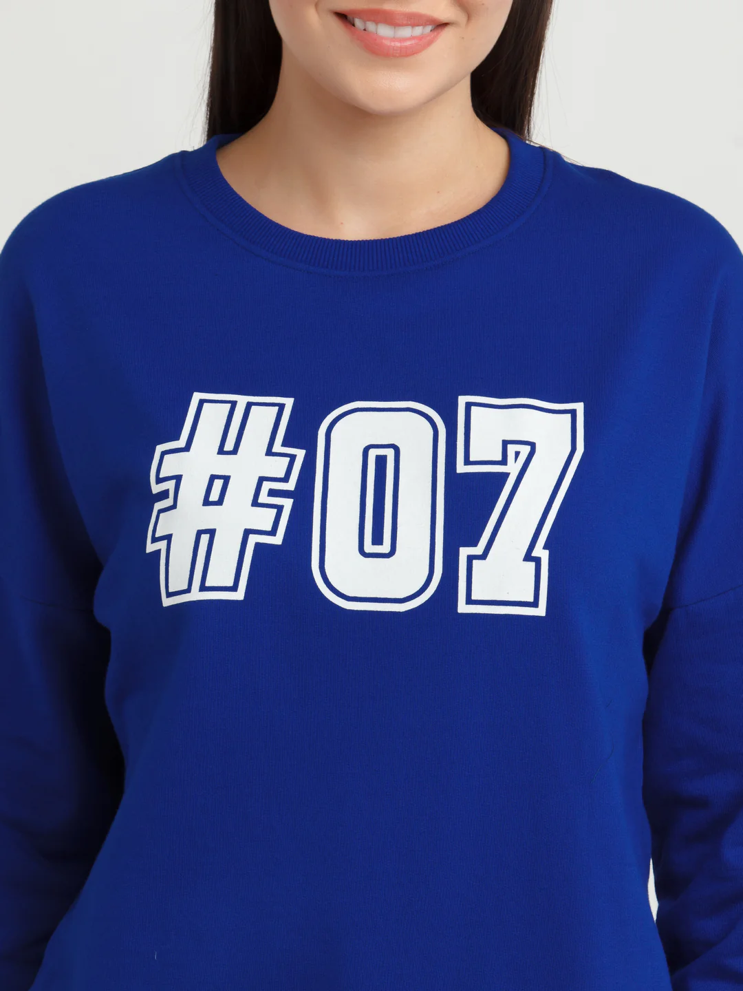 Blue Printed Hoodie - Image 6