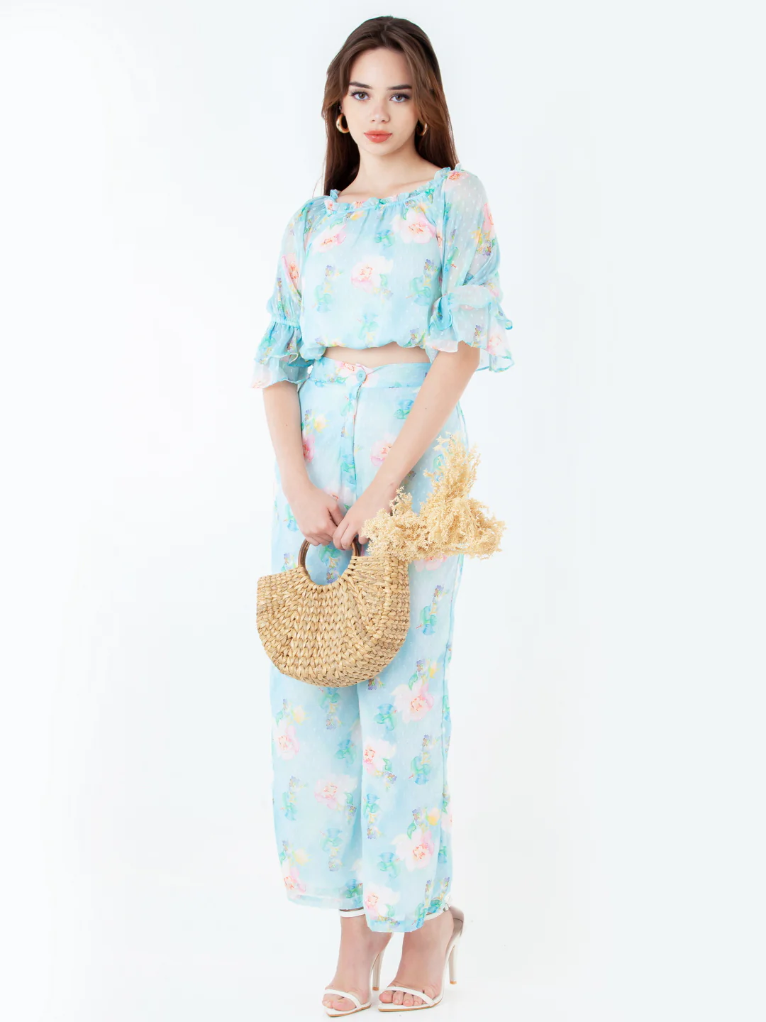 Blue Printed Regular Top - Image 2