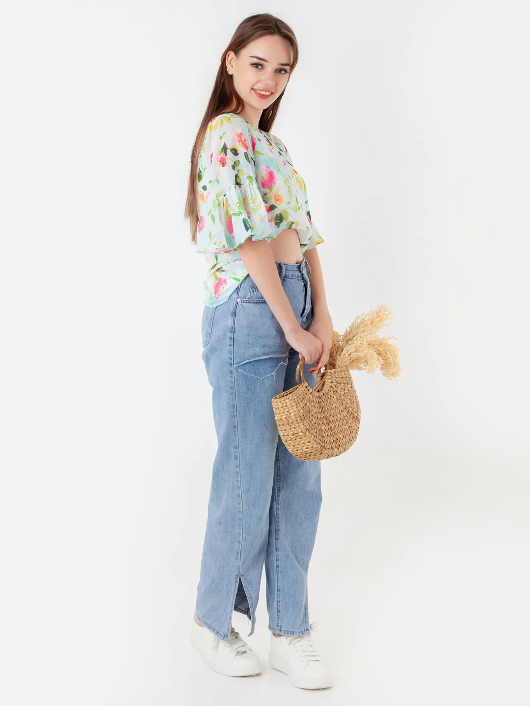 Blue Printed Regular Top - Image 6