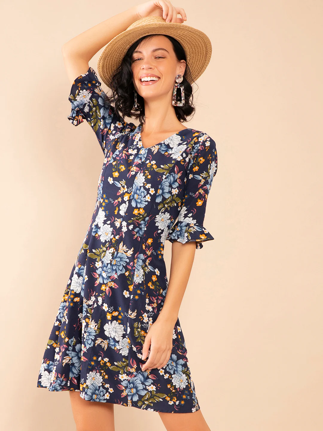 Printed Sheath Dress