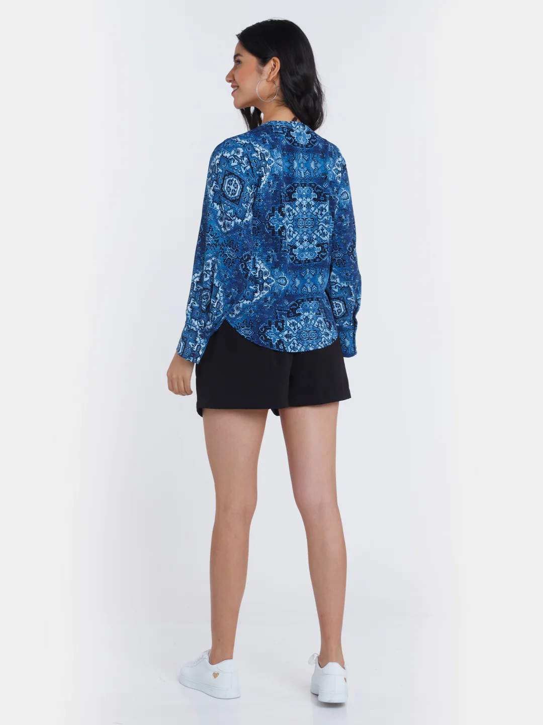 Blue Printed Shirt - Image 4
