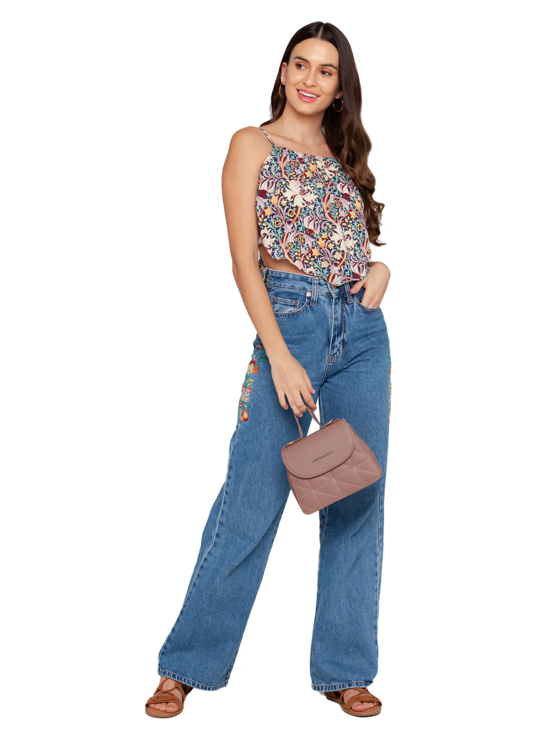 Blue Printed Top - Image 5