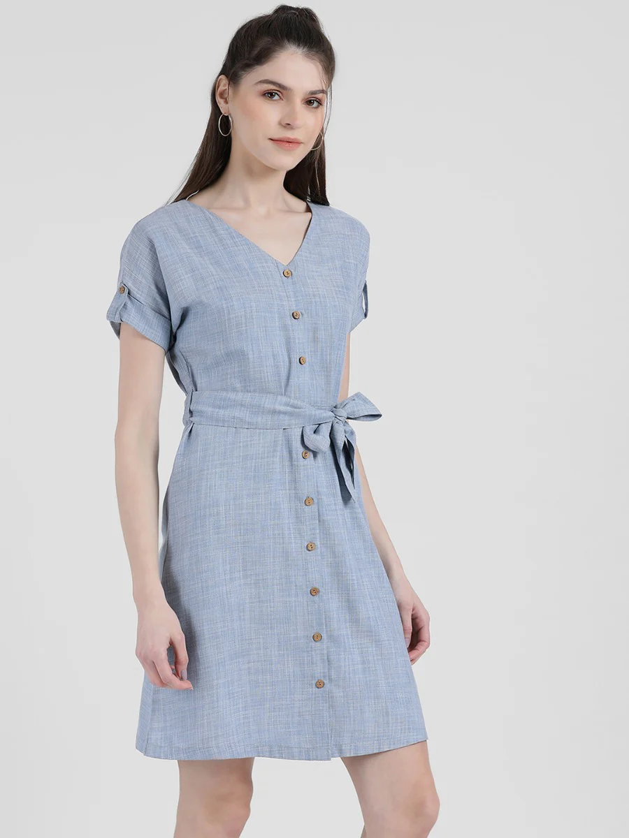 Self Design Sheath Dress - Image 5