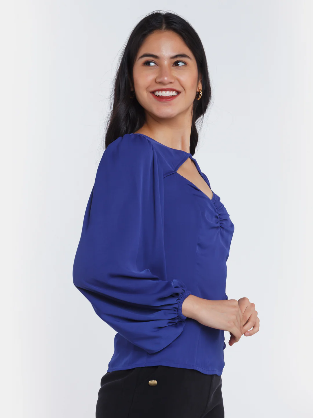 Blue Solid Top - Image 5