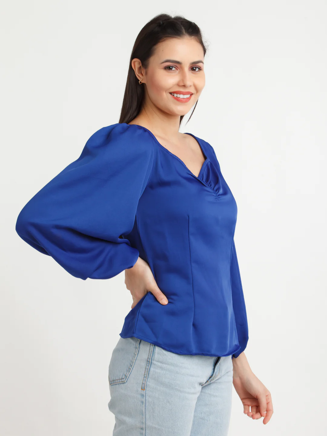Blue Solid Top - Image 6