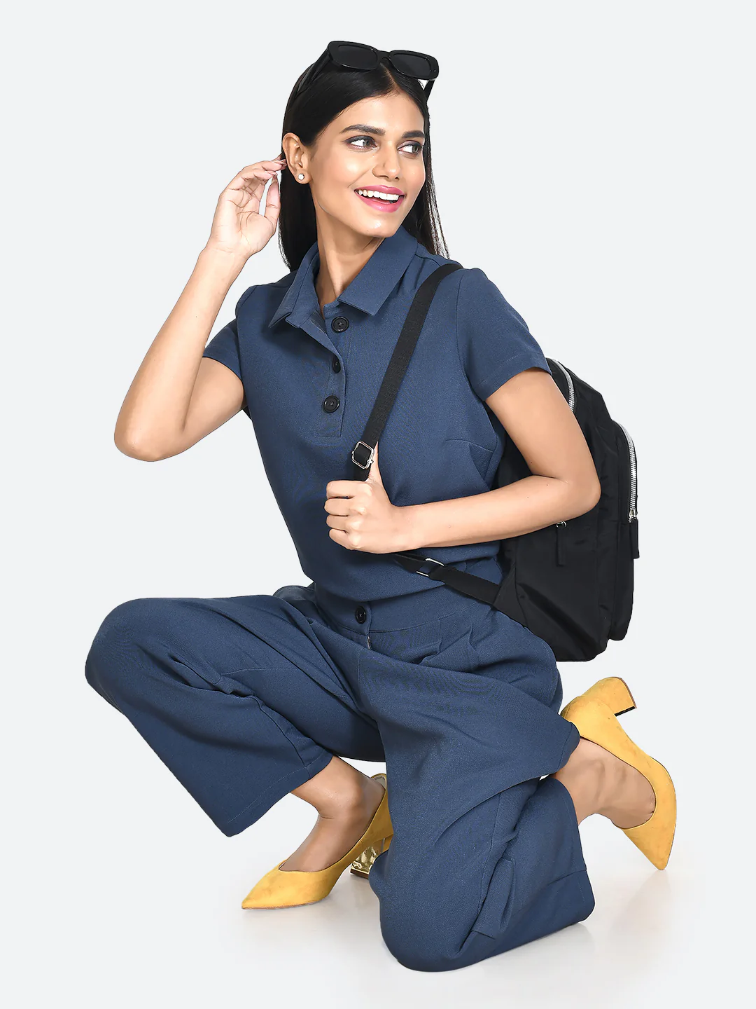 Blue Solid Top - Image 2