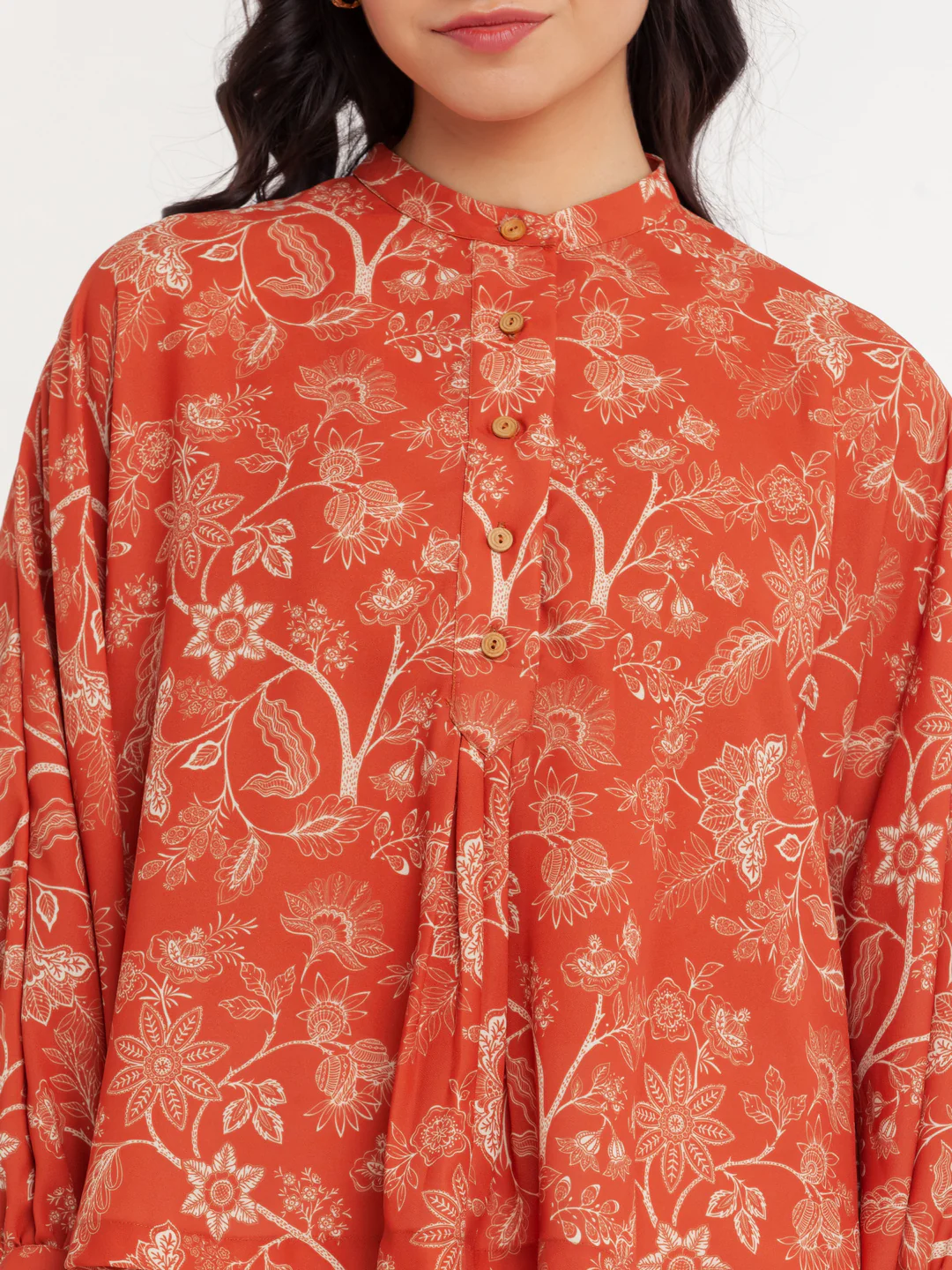 Brown Printed Oversized Top - Image 6