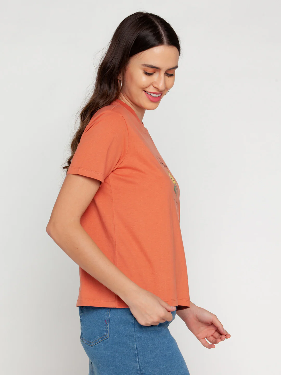Brown Printed T-Shirt - Image 3