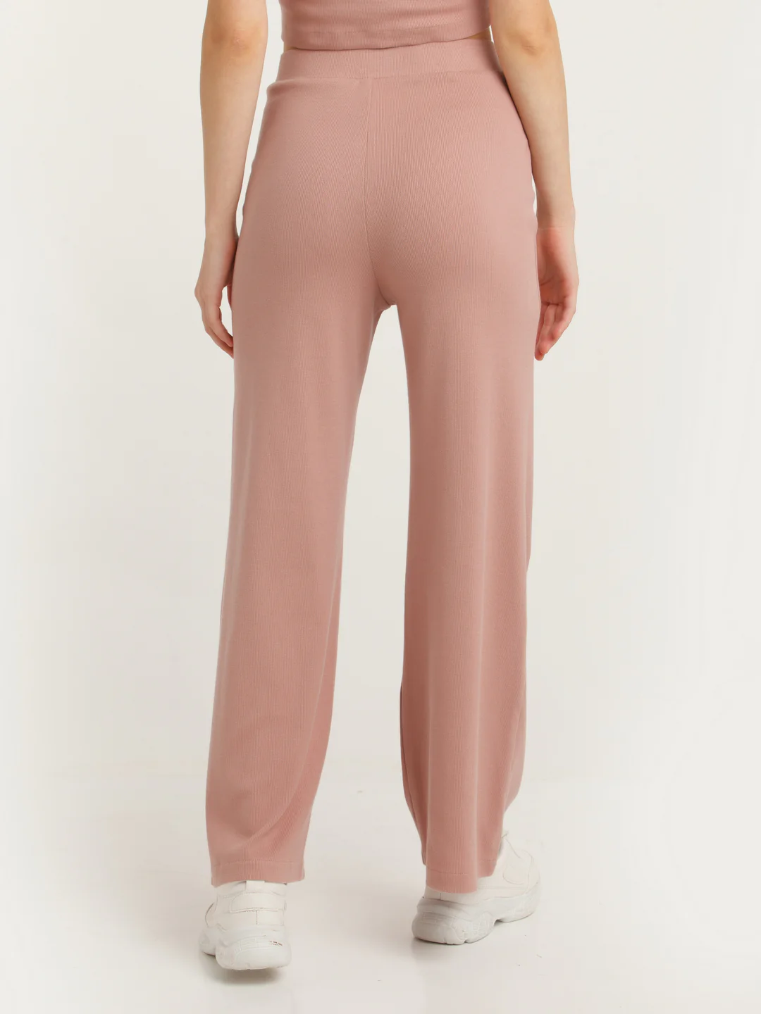 Brown Solid Elasticated Trouser - Image 4