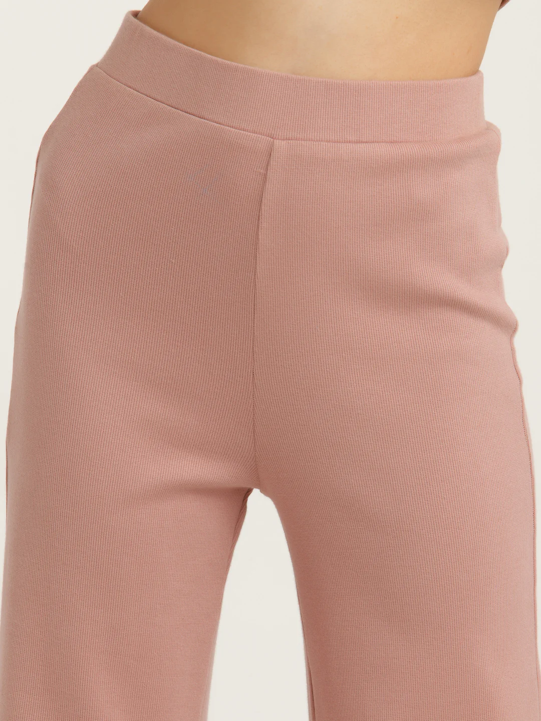 Brown Solid Elasticated Trouser - Image 6