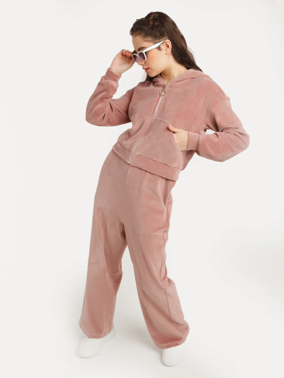 Brown Solid Elasticated Trouser - Image 5