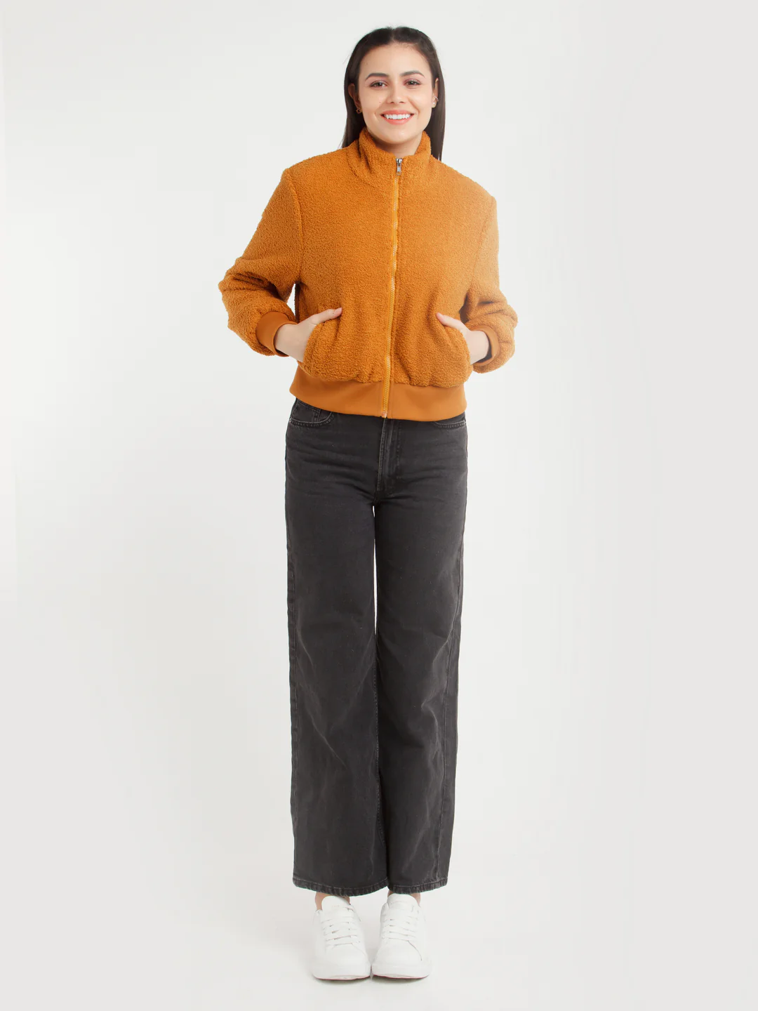 Brown Solid Jacket
