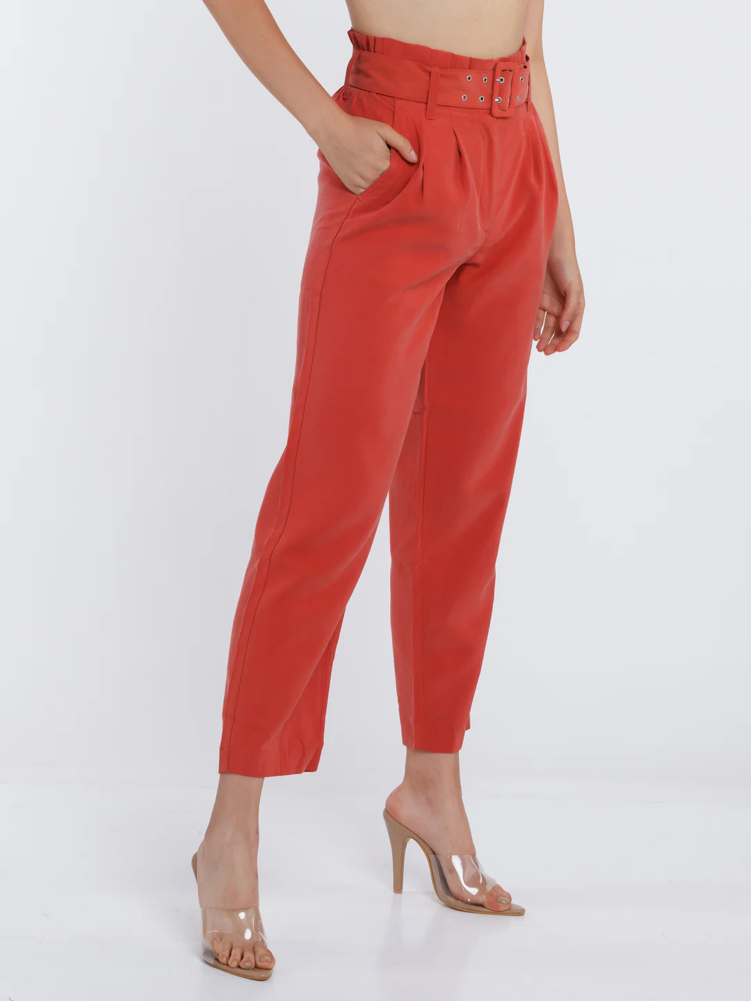 Brown Solid Trouser - Image 3