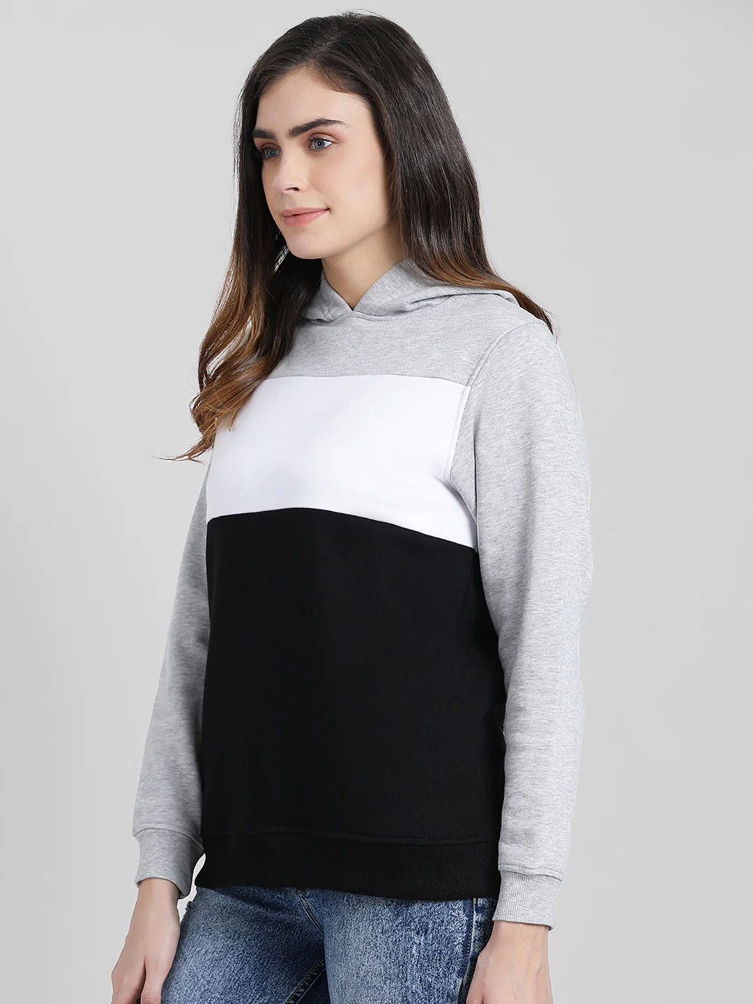 Colourblocked Hooded Sweatshirt - Image 3
