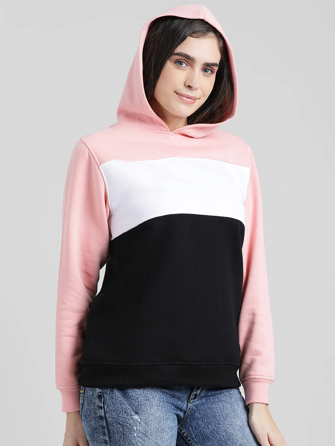 Colourblocked Hooded Sweatshirt - Image 4
