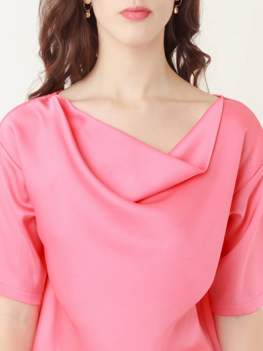 Coral Solid Regular Top - Image 6